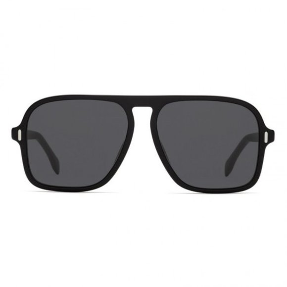 /*S/ NWOT Fendi aviator-like black & grey frame black tinted lens sunglasses - Picture 2 of 10